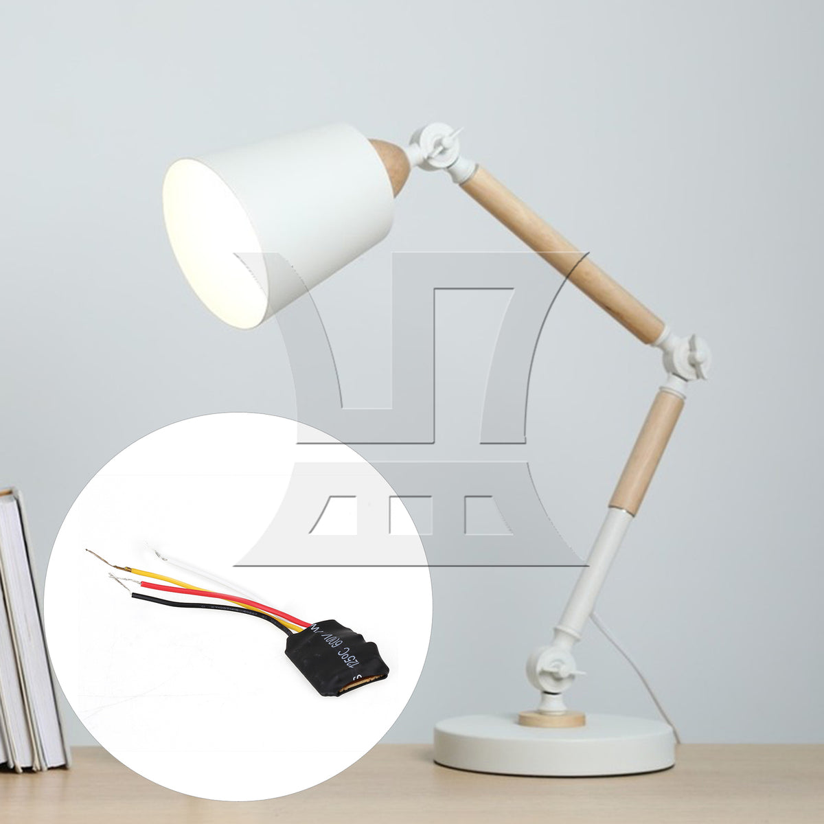 BQLZR 2PCS 3A 3-speed desk lamp dimmer 220V blown glue version