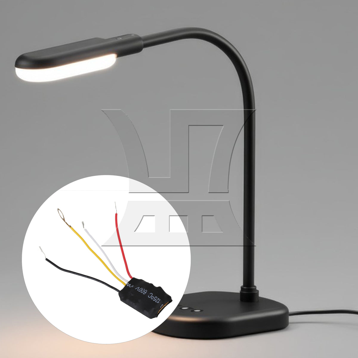 BQLZR 2PCS 3A 3-speed desk lamp dimmer 220V blown glue version