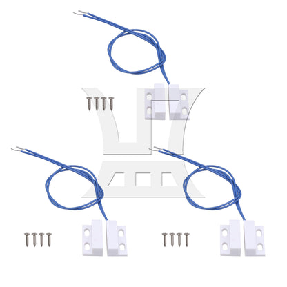 BQLZR 3 Pieces NC NO Hidden Window Contact Reeds Switch Sensor DC12V DC24V AC220V