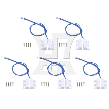 BQLZR 3 Pieces NC NO Hidden Window Contact Reeds Switch Sensor DC12V DC24V AC220V