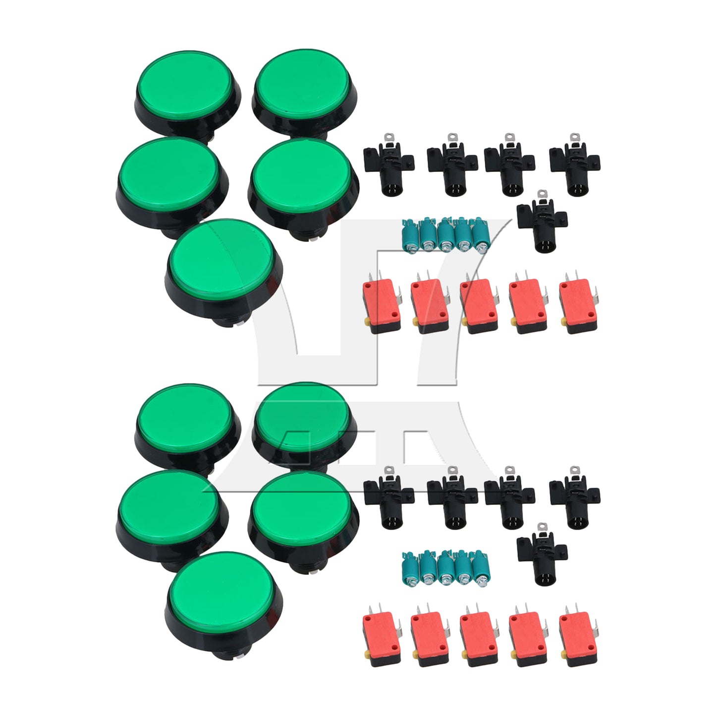 BQLZR 60mm Big Round RED Push Button Switch With 12V Light Lamp Arcade NO/NC