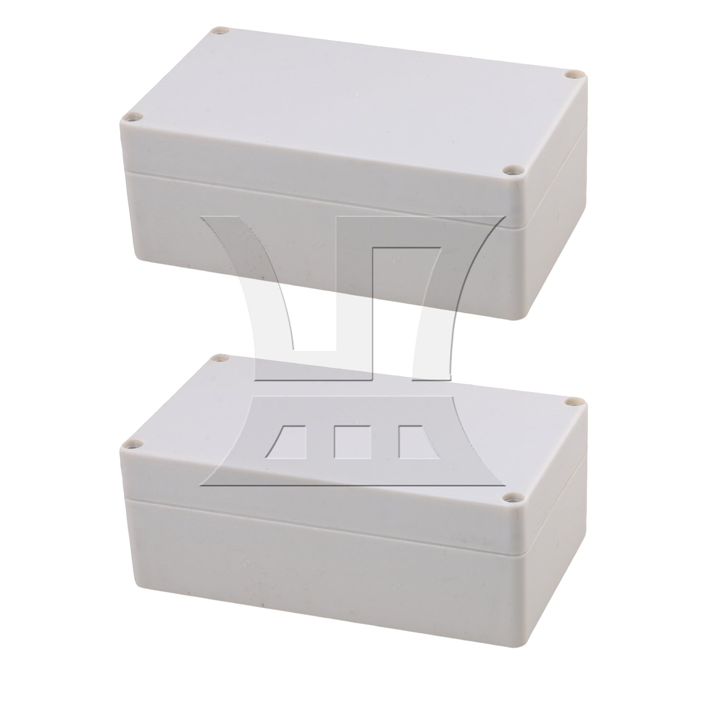 BQLZR 2pcs Plastic Junction Box 15.8x9x6cm Grey White for Solar Water Heaters