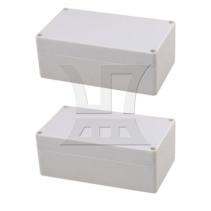 BQLZR 2pcs Plastic Junction Box 15.8x9x6cm Grey White for Solar Water Heaters