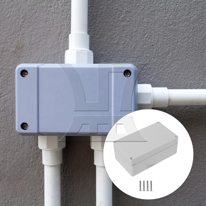 BQLZR 2pcs Plastic Junction Box 15.8x9x6cm Grey White for Solar Water Heaters