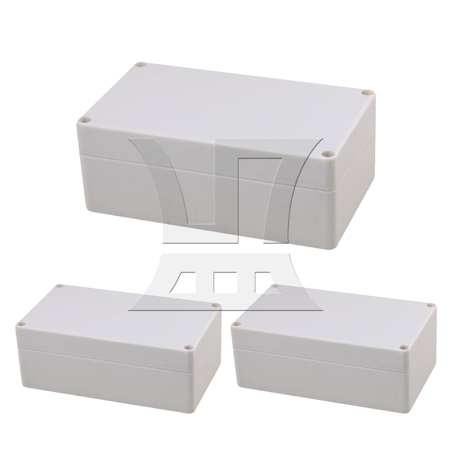 BQLZR 2pcs Plastic Junction Box 15.8x9x6cm Grey White for Solar Water Heaters