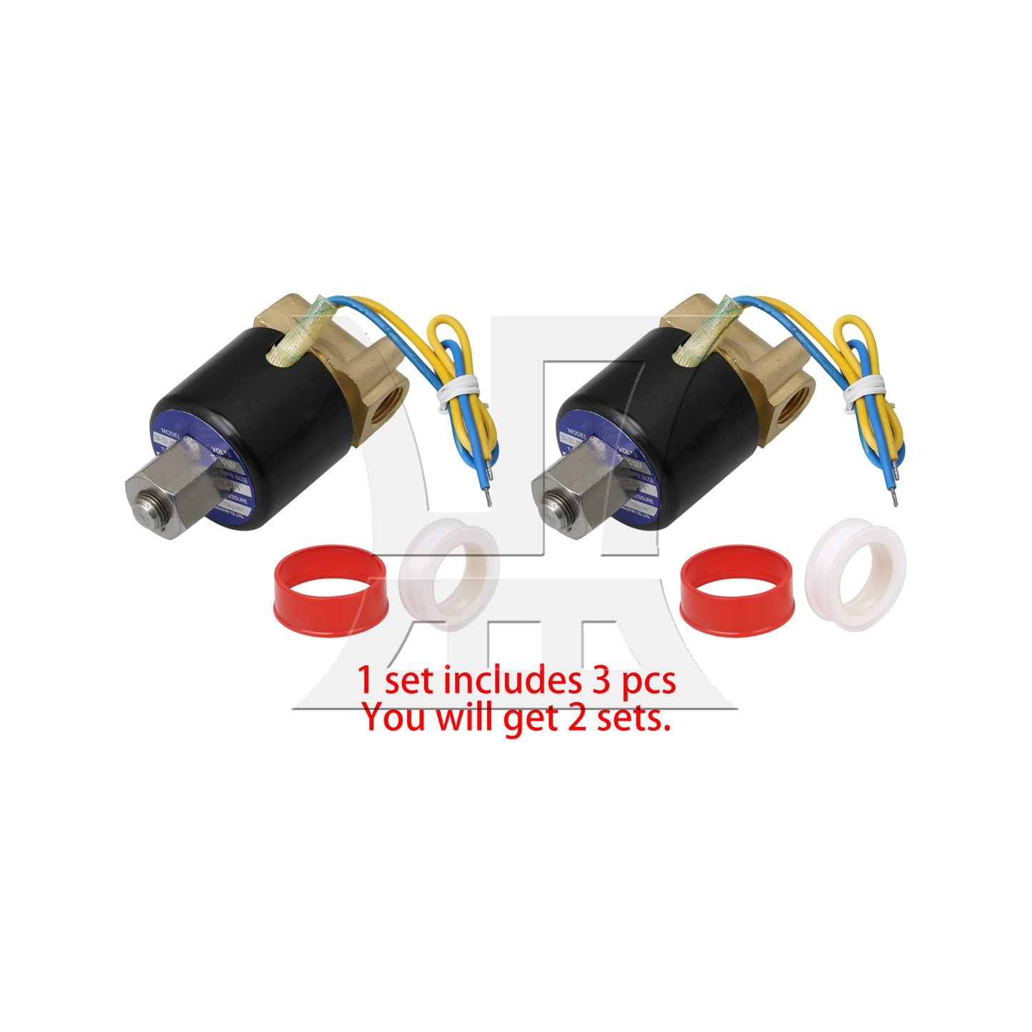 BQLZR DC 12V 1/4" N/O 2 Way Brass Solenoid Valve NBR Air Water Oil Electric Pneumatic