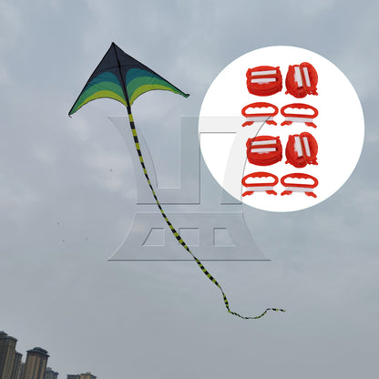 BQLZR  Kite Parts Line Outdoor D Shape Plastic Flying Kite Line String Red 30m