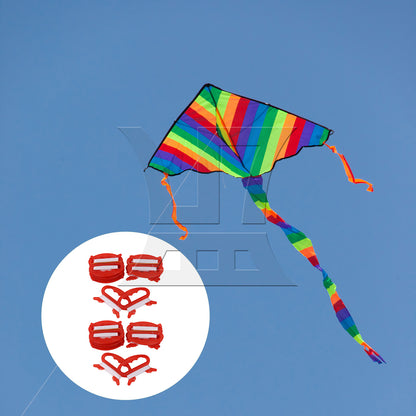 BQLZR  Kite Parts Line Outdoor D Shape Plastic Flying Kite Line String Red 30m