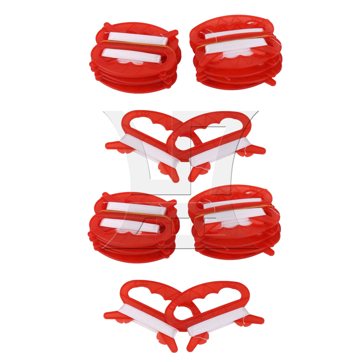 BQLZR  Kite Parts Line Outdoor D Shape Plastic Flying Kite Line String Red 30m