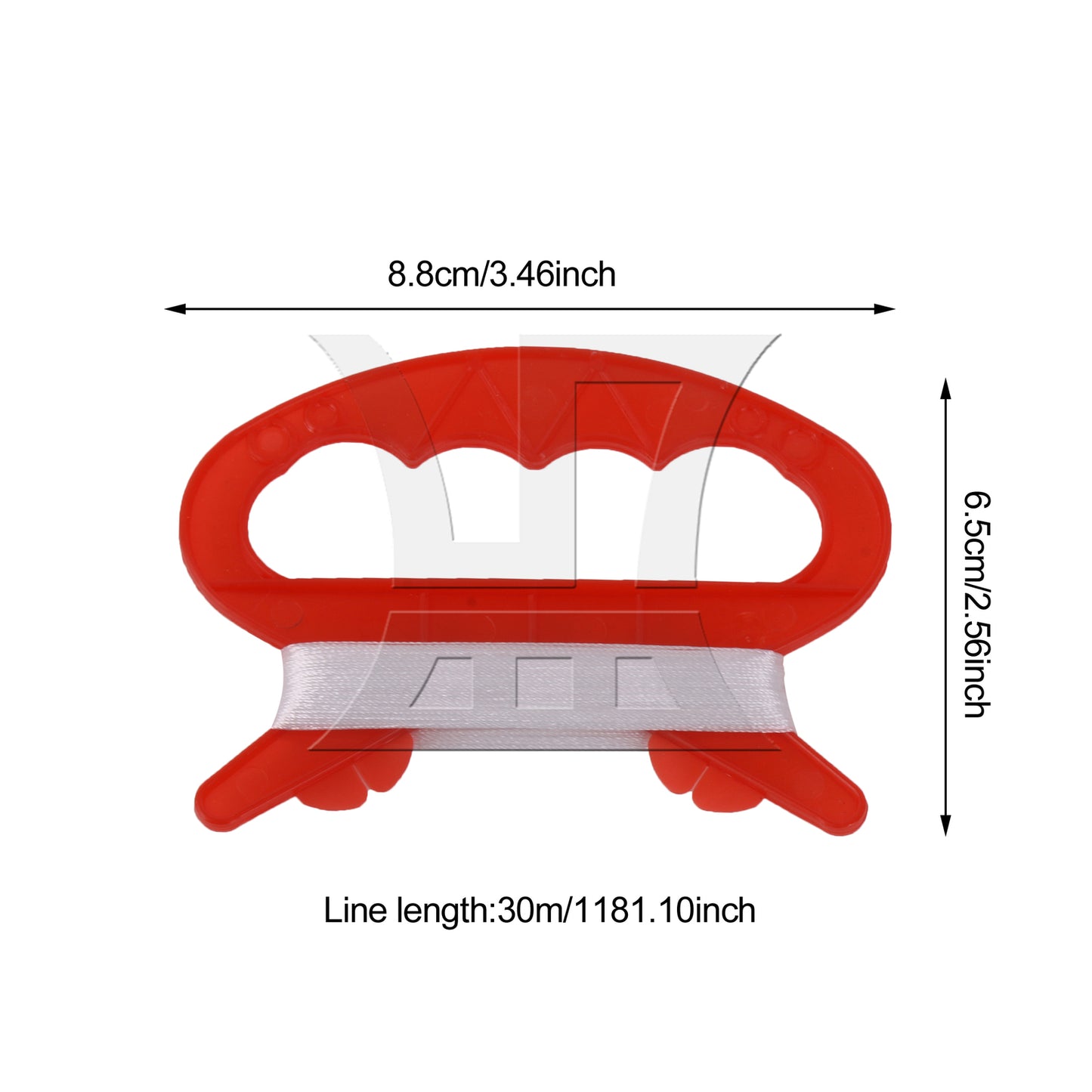 BQLZR  Kite Parts Line Outdoor D Shape Plastic Flying Kite Line String Red 30m
