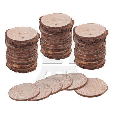 BQLZR Natural Pine Wood Slices Circles with Tree Bark Log Discs 7-8CM Dia BQLZR