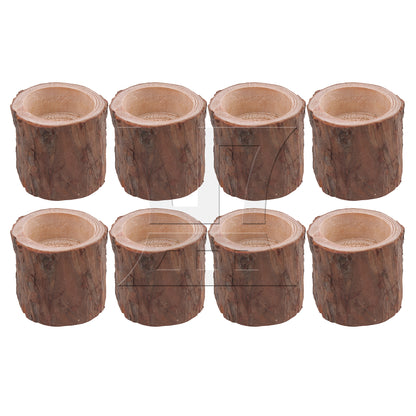 BQLZR Tree Branch Candle Stand 5cm Brown Wooden Candlesticks for Wedding