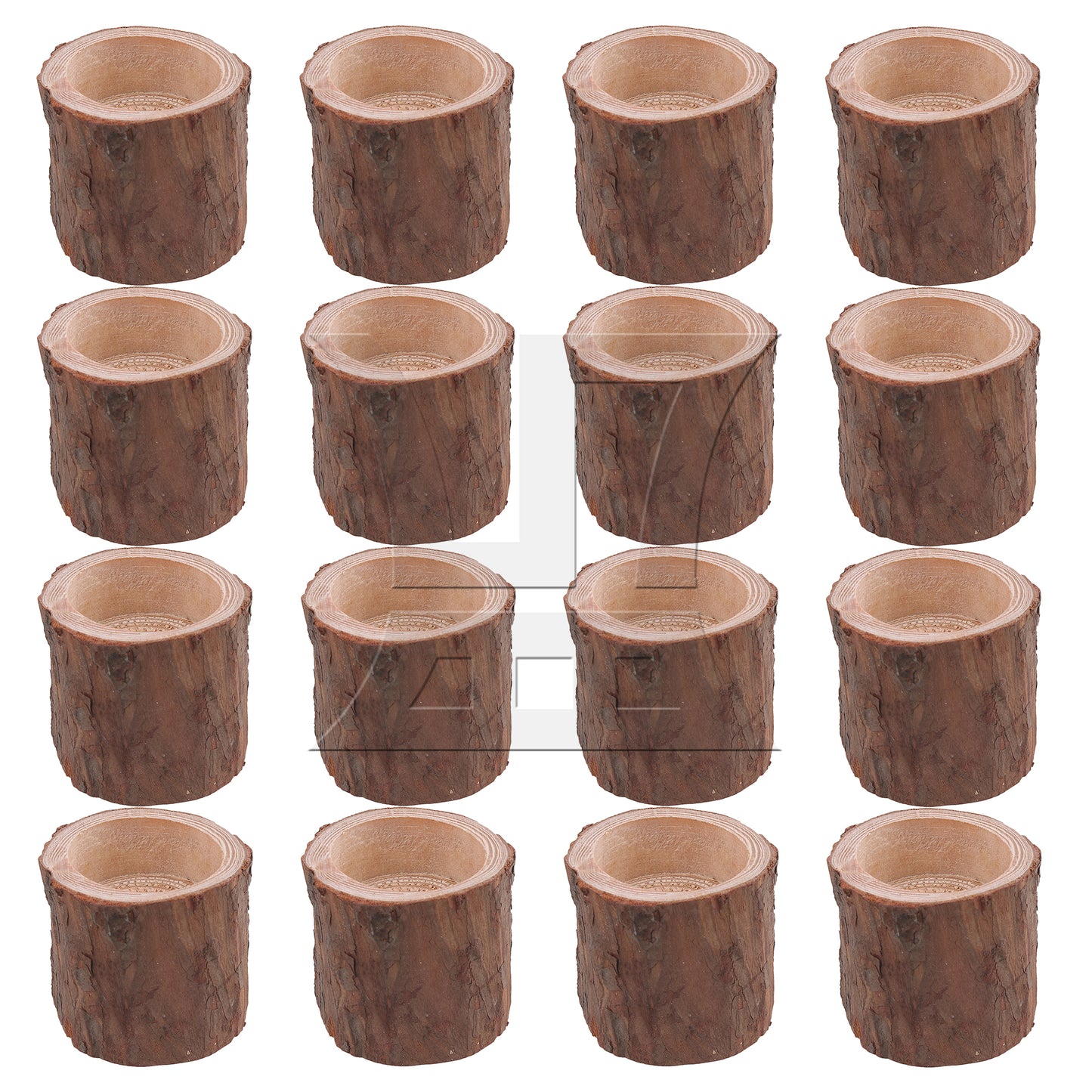 BQLZR Tree Branch Candle Stand 5cm Brown Wooden Candlesticks for Wedding