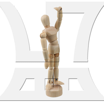 BQLZR 4.7" 5.5" Moveable Adjustable Wooden Human Mannequin Model for Office