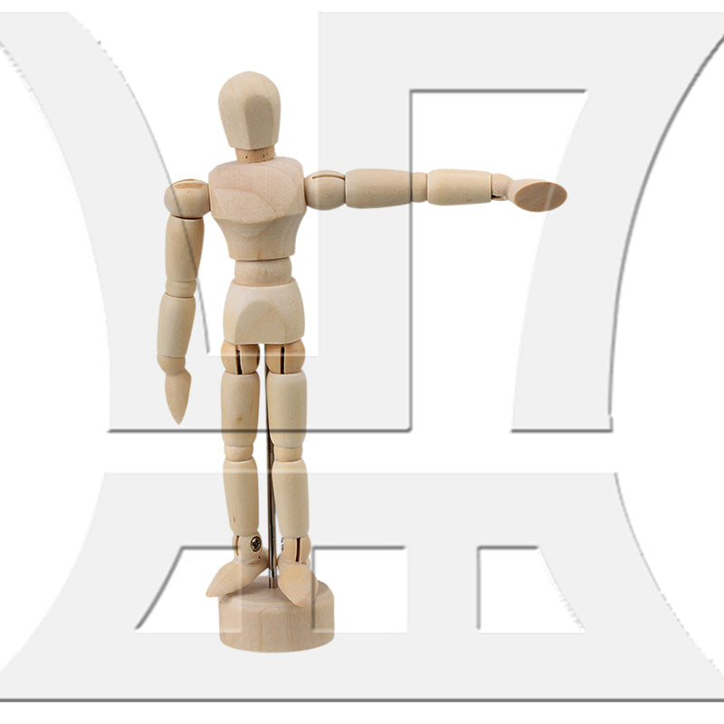 BQLZR 4.7" 5.5" Moveable Adjustable Wooden Human Mannequin Model for Office
