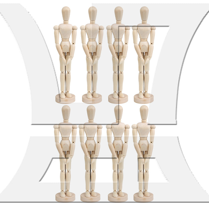 BQLZR Wooden Manikin Flexible Body Joints for Art Sketching 12 Inch Natural Color