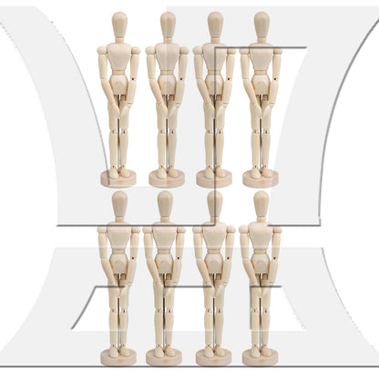 BQLZR Wooden Manikin Flexible Body Joints for Art Sketching 12 Inch Natural Color