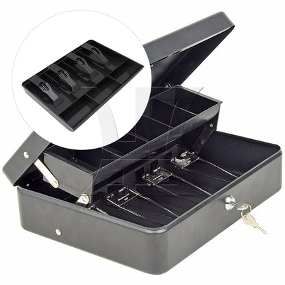 BQLZR 2pcs Cash Drawer Box Black for Supermarket Shop