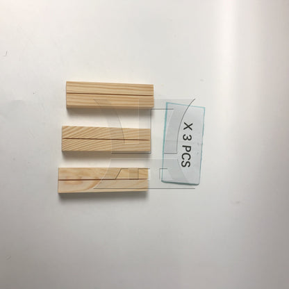 BQLZR Wooden Card Holder for Wedding Dinner Party 3.94"x1.06"x0.71"