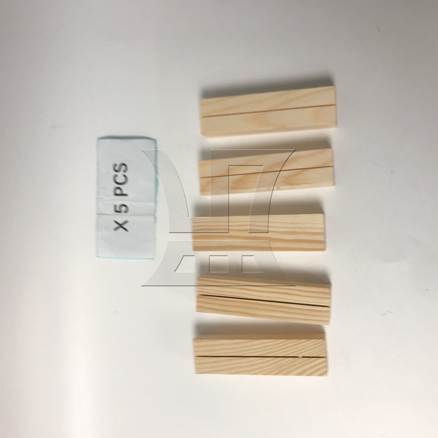 BQLZR Wooden Card Holder for Wedding Dinner Party 3.94"x1.06"x0.71"