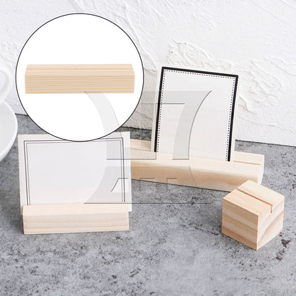 BQLZR Wooden Card Holder for Wedding Dinner Party 3.94"x1.06"x0.71"