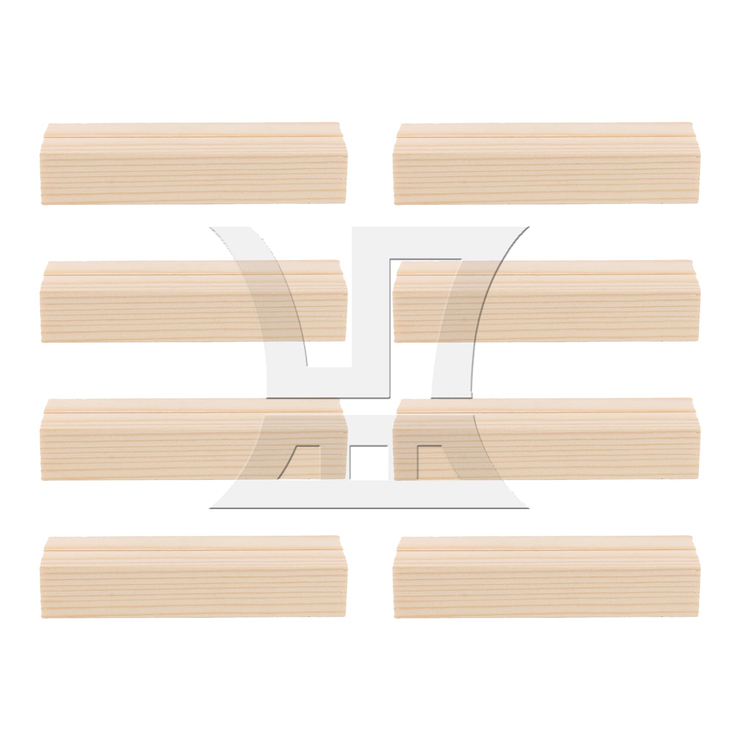 BQLZR Wooden Card Holder for Wedding Dinner Party 3.94"x1.06"x0.71"