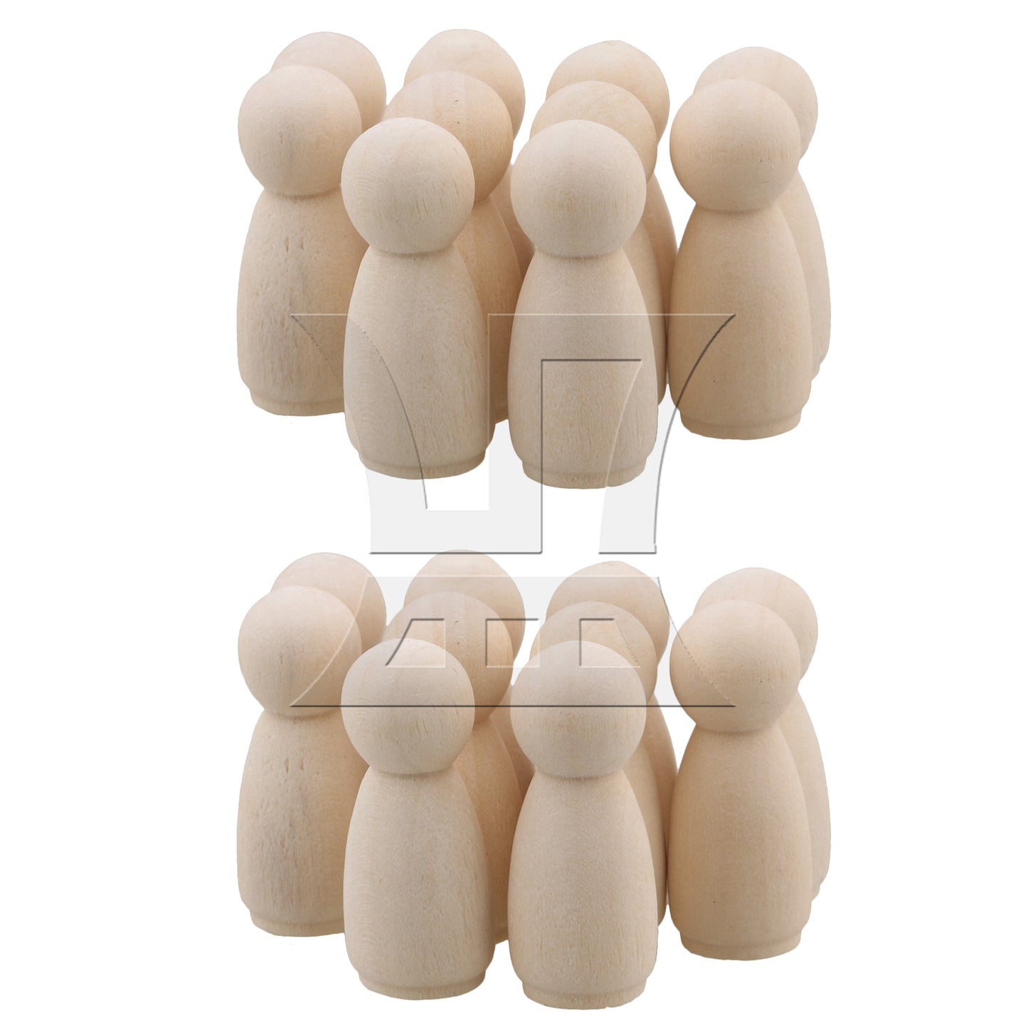 BQLZR  Decorative Wooden Doll Bodies Arts Craft Angel Doll Female 35x14mm