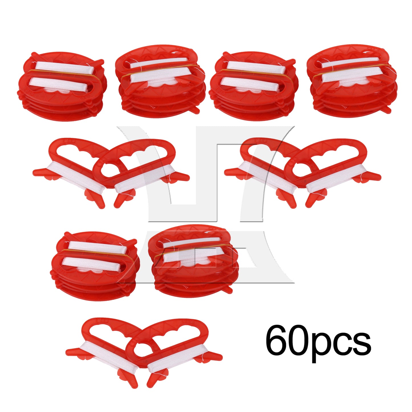 BQLZR  Kite Parts Line Outdoor D Shape Plastic Flying Kite Line String Red 30m