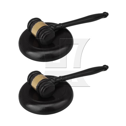 BQLZR Pure Handmade Wood Gavel Sound Block for Lawyer Court Judge Auction