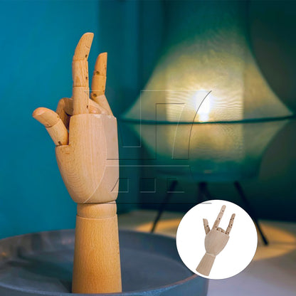 BQLZR Wood Manikin Left Hand Model 7 Inch for Bookshelf Office Decoration