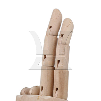 BQLZR Wood Manikin Left Hand Model 7 Inch for Bookshelf Office Decoration