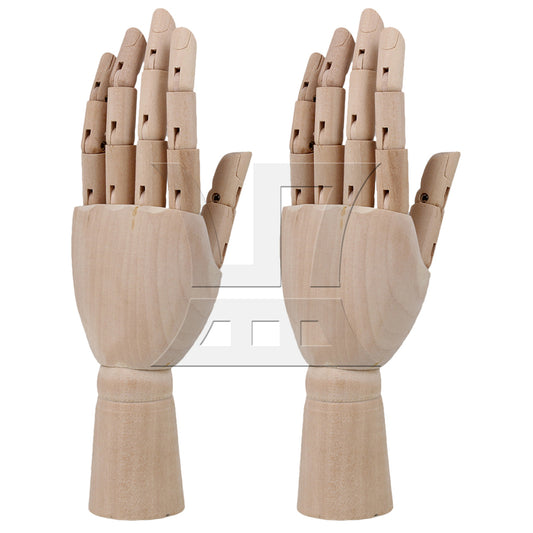BQLZR Wood Manikin Left Hand Model 7 Inch for Bookshelf Office Decoration