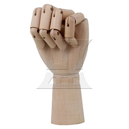 BQLZR Wood Manikin Left Hand Model 7 Inch for Bookshelf Office Decoration