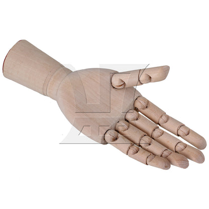 BQLZR Wood Manikin Left Hand Model 7 Inch for Bookshelf Office Decoration