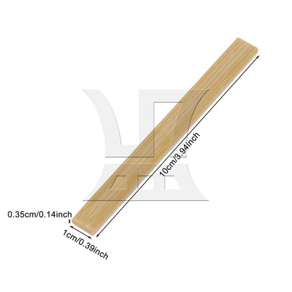BQLZR Smooth Square Balsa Bamboo Wood Sticks 100mm Length for Crafts