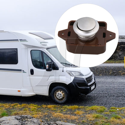 BQLZR Brown Keyless Push Button Latch for RV Camper Caravan Part 1.5-1.8cm