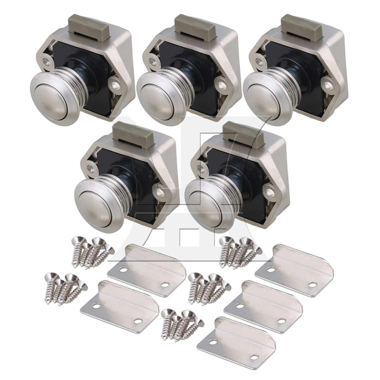 BQLZR Push Button Latch Cabinet Door Catch Keyless Cupboard Locks for RV