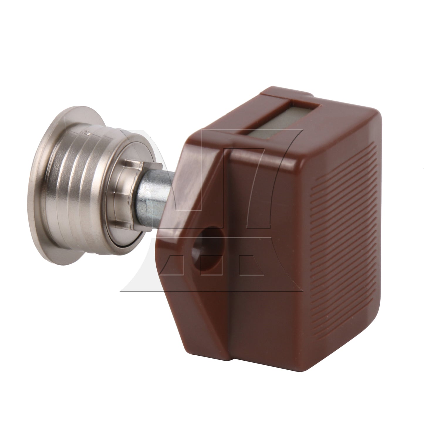 BQLZR  Brown RV Drawer Door Push Button Keyless Lock Latch Knob Opening Hole 20mm