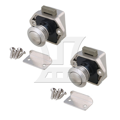 BQLZR Push Button Latch Cabinet Door Catch Keyless Cupboard Locks for RV