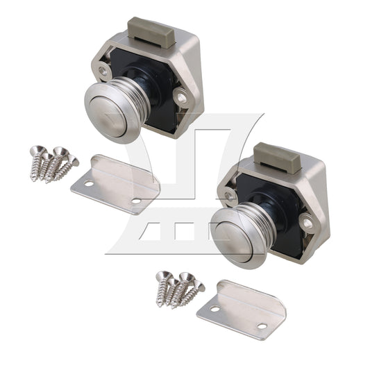BQLZR Push Button Latch Cabinet Door Catch Keyless Cupboard Locks for RV