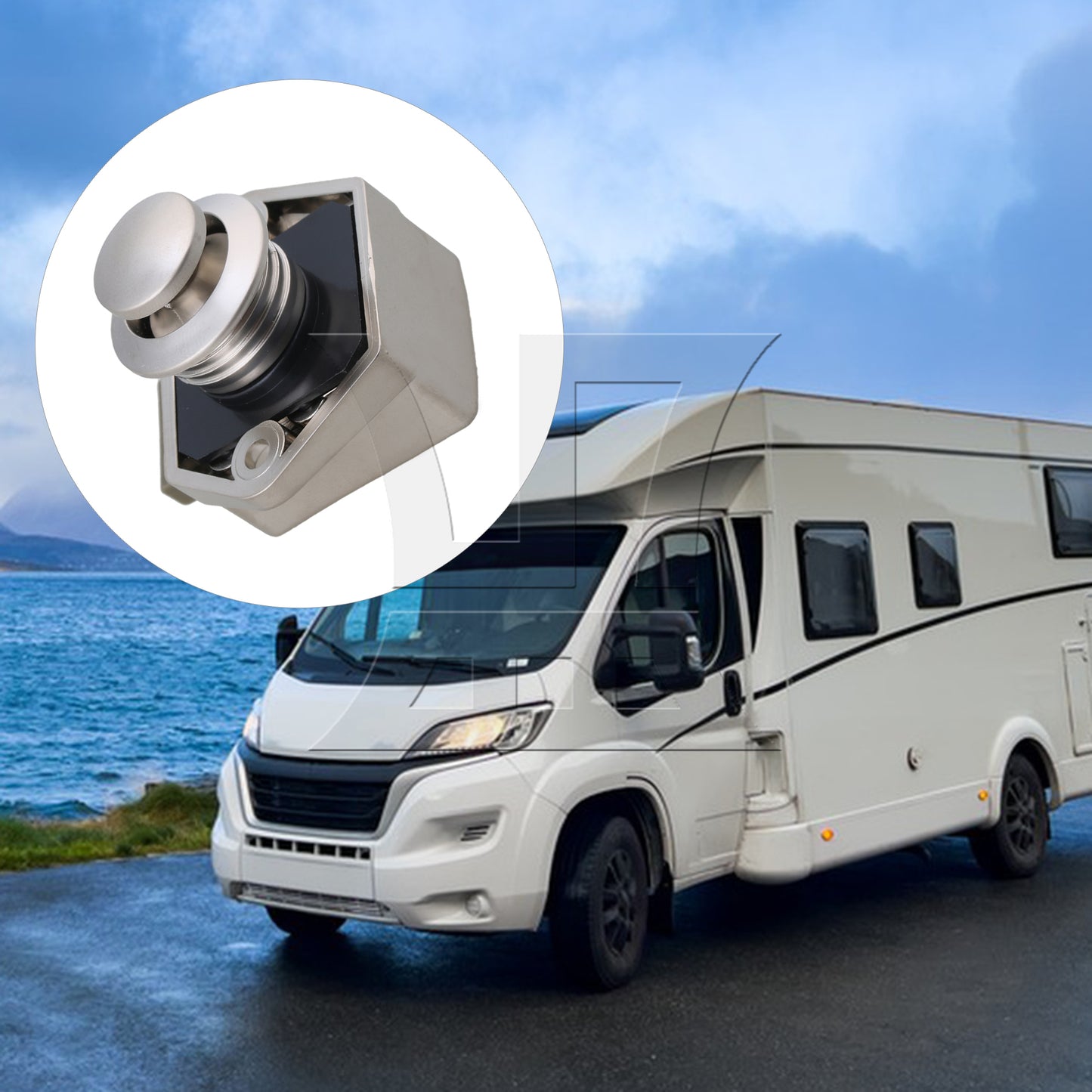 BQLZR Push Button Latch Cabinet Door Catch Keyless Cupboard Locks for RV