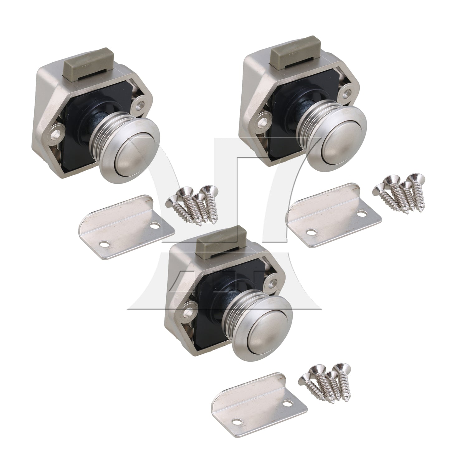 BQLZR Push Button Latch Cabinet Door Catch Keyless Cupboard Locks for RV
