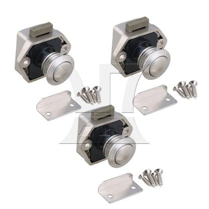 BQLZR Push Button Latch Cabinet Door Catch Keyless Cupboard Locks for RV