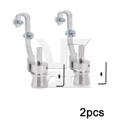 BQLZR 2pcs Car Turbo Whistle M Size Silver Whistle Car Roarer