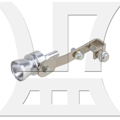 BQLZR 2pcs Car Turbo Whistle M Size Silver Whistle Car Roarer
