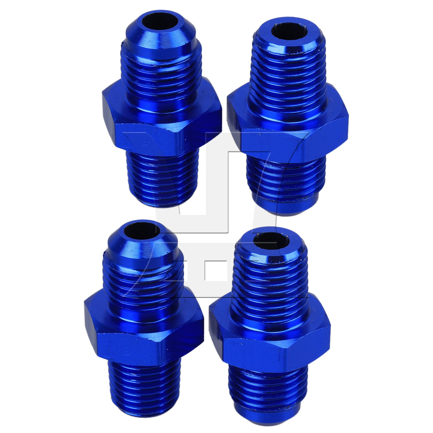 BQLZR Pipe Thread Fitting Adapter AN6 Male Flare to Male 1/4" NPT Aluminium Alloy