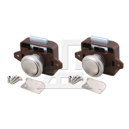 BQLZR Brown Keyless Push Button Latch for RV Camper Caravan Part 1.5-1.8cm