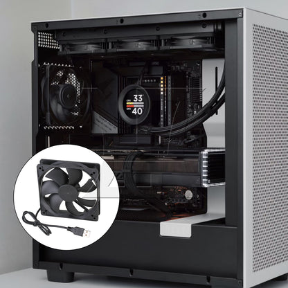 BQLZR  Black DC 5V USB 12cm Computer Case Exhaust Fan Desktop Cooling Tool