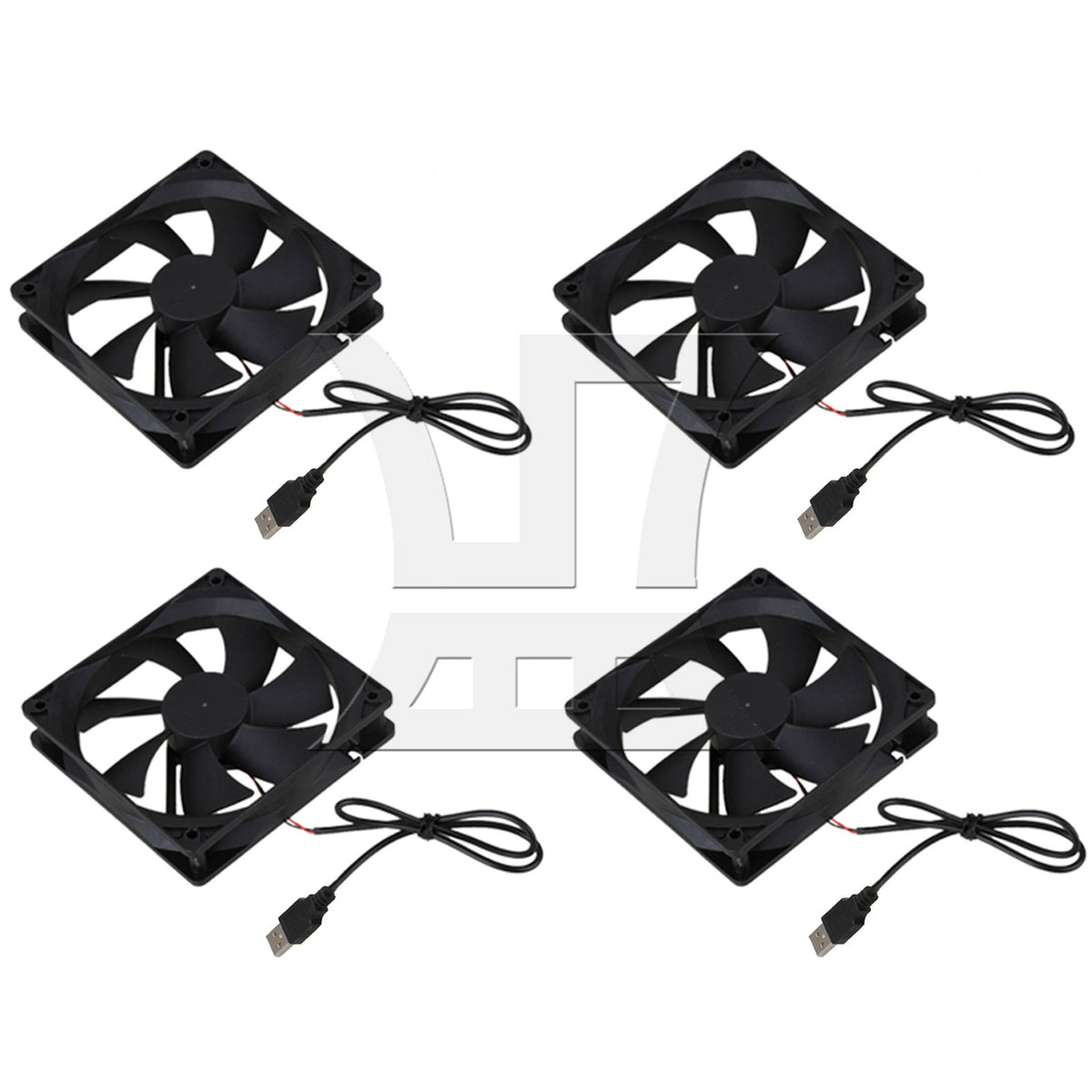 BQLZR  Black DC 5V USB 12cm Computer Case Exhaust Fan Desktop Cooling Tool