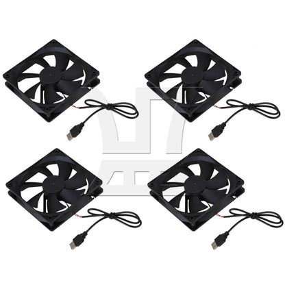 BQLZR  Black DC 5V USB 12cm Computer Case Exhaust Fan Desktop Cooling Tool
